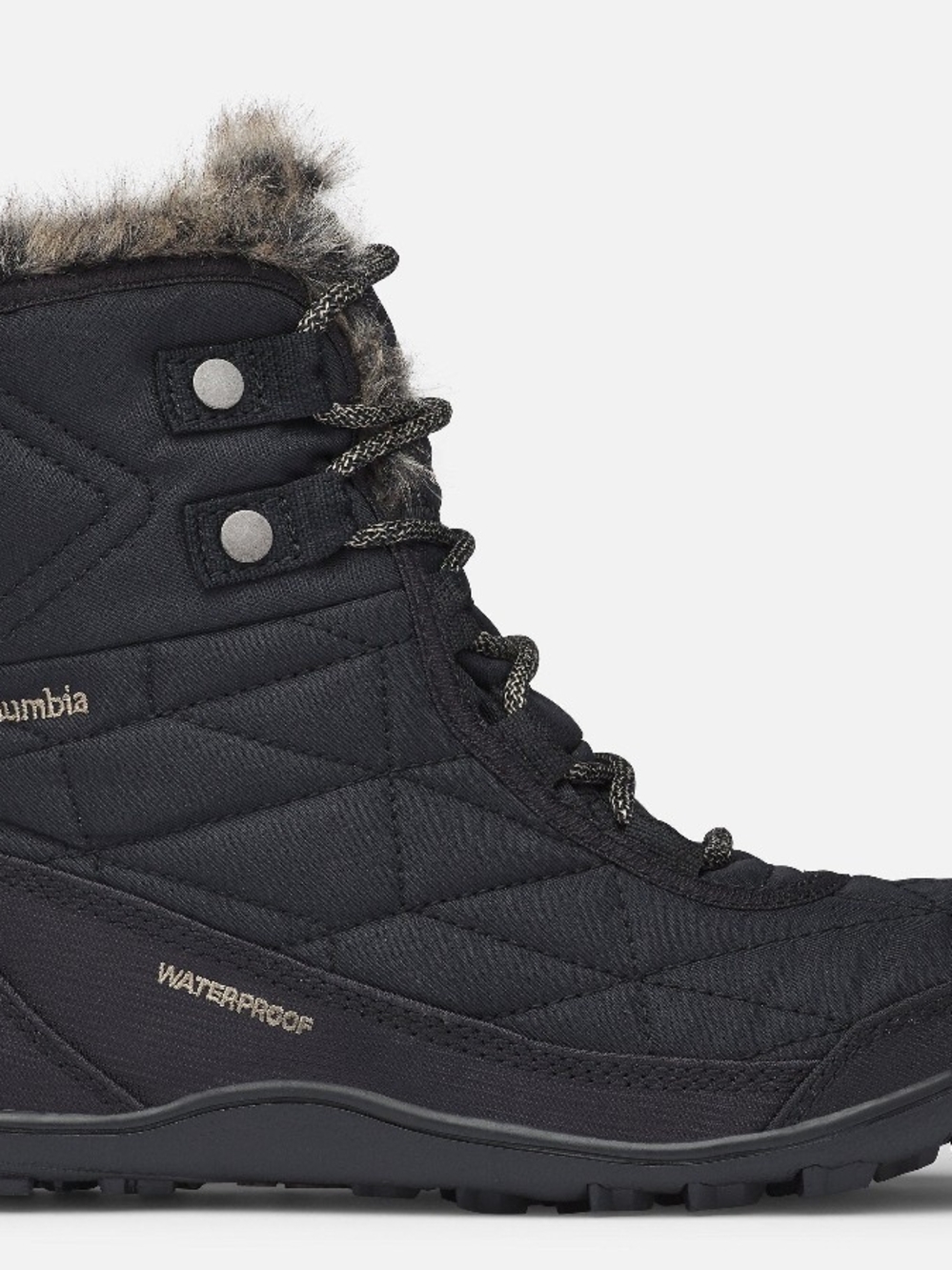Columbia Women’s Black Waterproof Winter Boot with Faux Fur